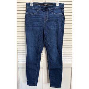 ANA Skinny Pullon‎ Ankle Dark Wash Denim Jeans Mid Rise Size Large Pockets